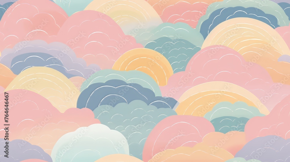 seamless pattern withHazy Rainbows Lagoon Ombre seamless pattern withHazy Rainbows Lagoon Ombre