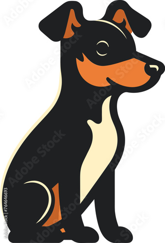 Tail-Wagging Tales Storybook Dog Vector Illustrations for Narrative Designs © The biseeise