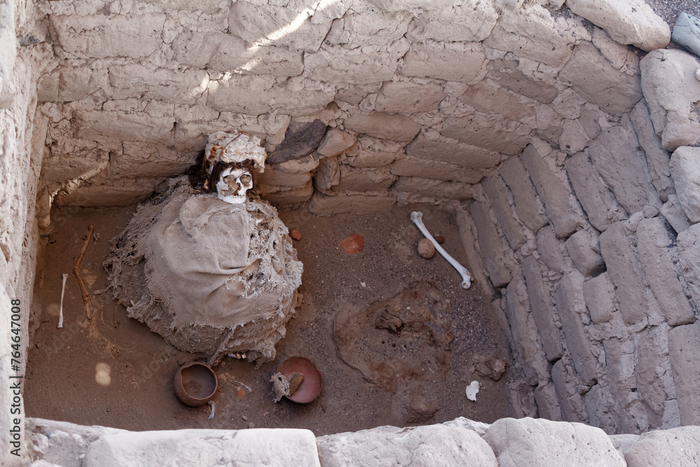 Chauchilla cemetery in Peru
