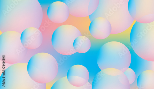 Colorful bubbles abstract background