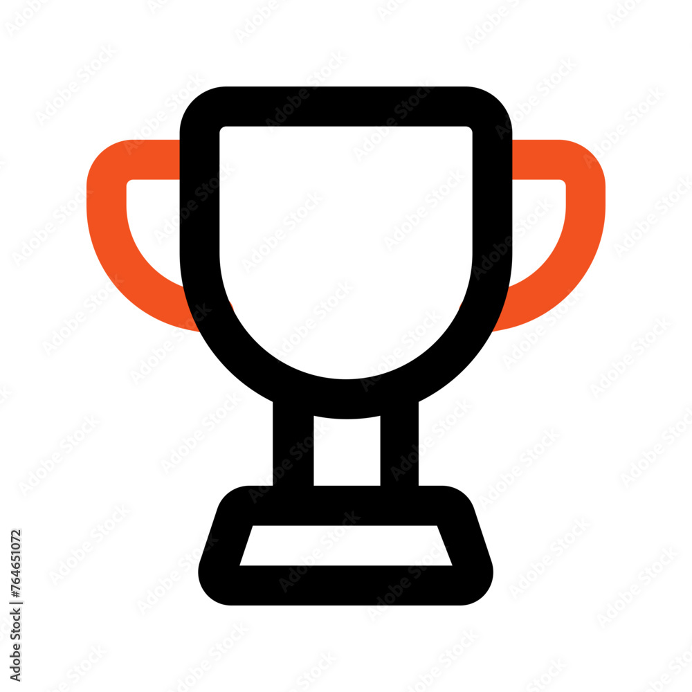 trophy outline color icon trophy outline color icon