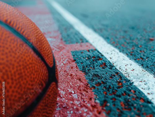 basketball ball on the court.Ai © Impress Designers