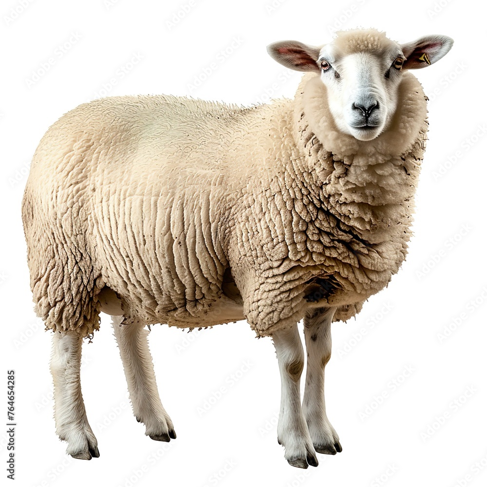 Fototapeta premium sheep isolated on white
