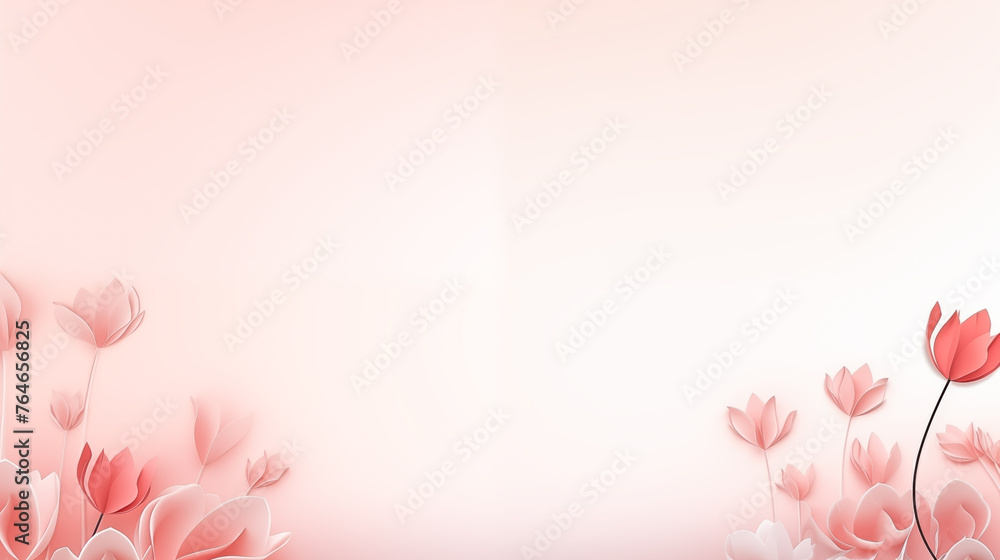 Flowers on pink background illustration Flowers on pink background illustration