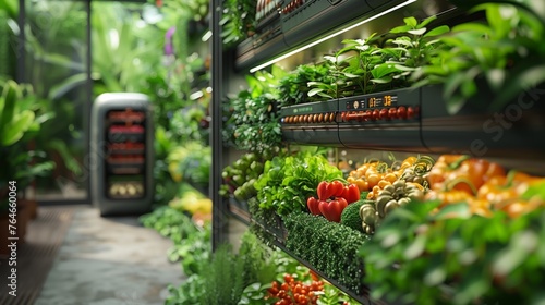 Abundant Store Filled With Plants and Vegetables