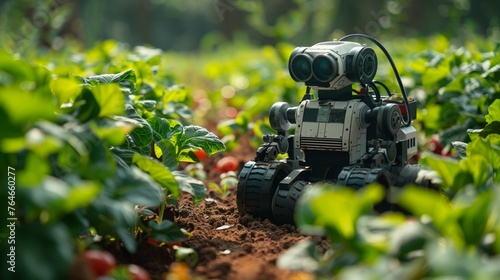 Autonomous Robot Navigating Through a Vegetable Farm at Daytime