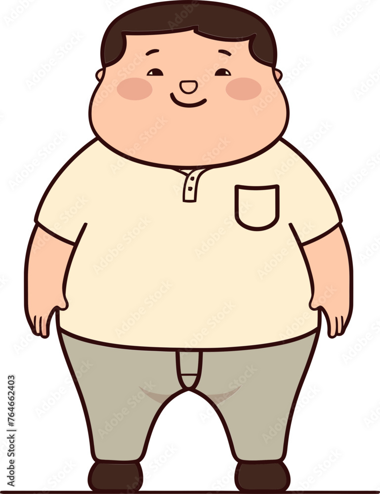 Fleshy Fantasias Dreams in Fat Man Vector Form