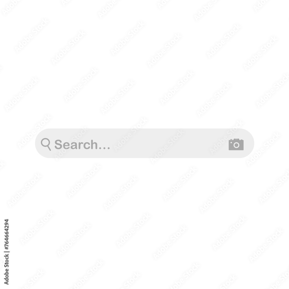 Search bar icon. Flat design style. Vector illustration Search bar icon. Flat design style. Vector illustration