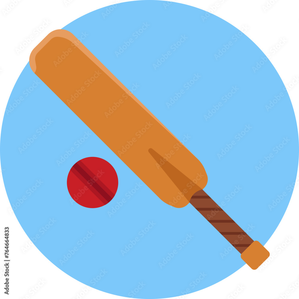 The Cricket icon in the United Kingdom category embodies the quintessential English pastime, reflecting grace, skill, and teamwork on the pitch. - obrazy, fototapety, plakaty 