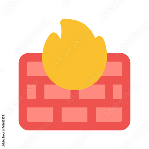 firewall flat icon