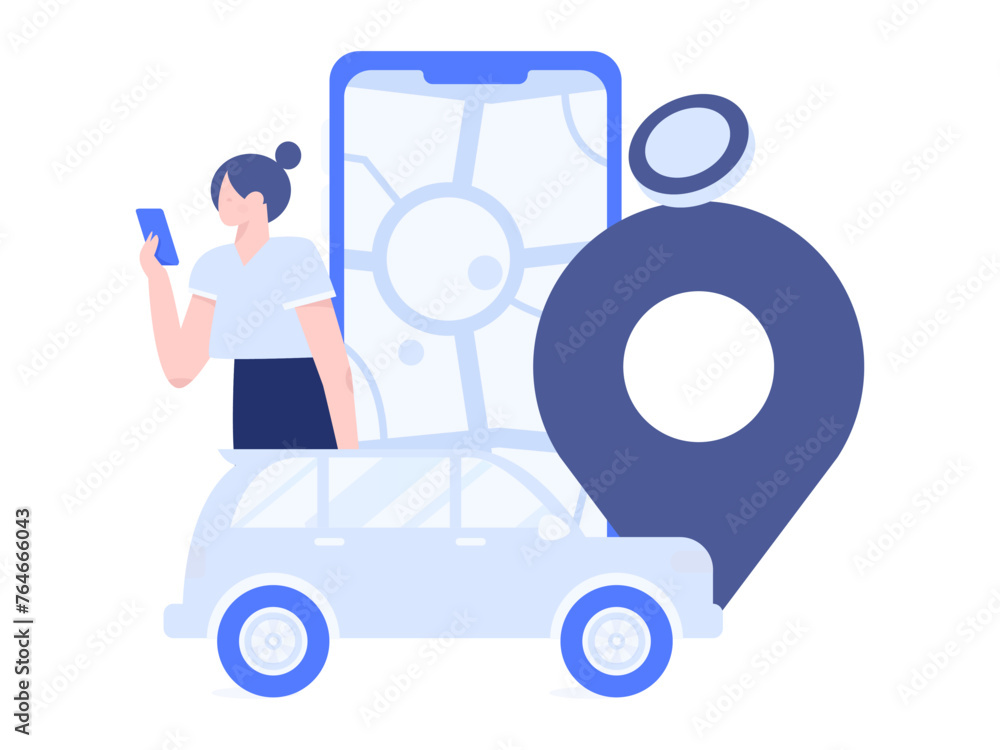 Flat vector concept operation hand drawn illustration of people taking a taxi
Flat vector concept operation hand drawn illustration of people taking a taxi