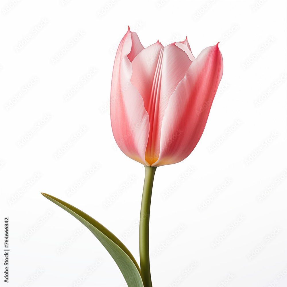 tulip flower isolated on white