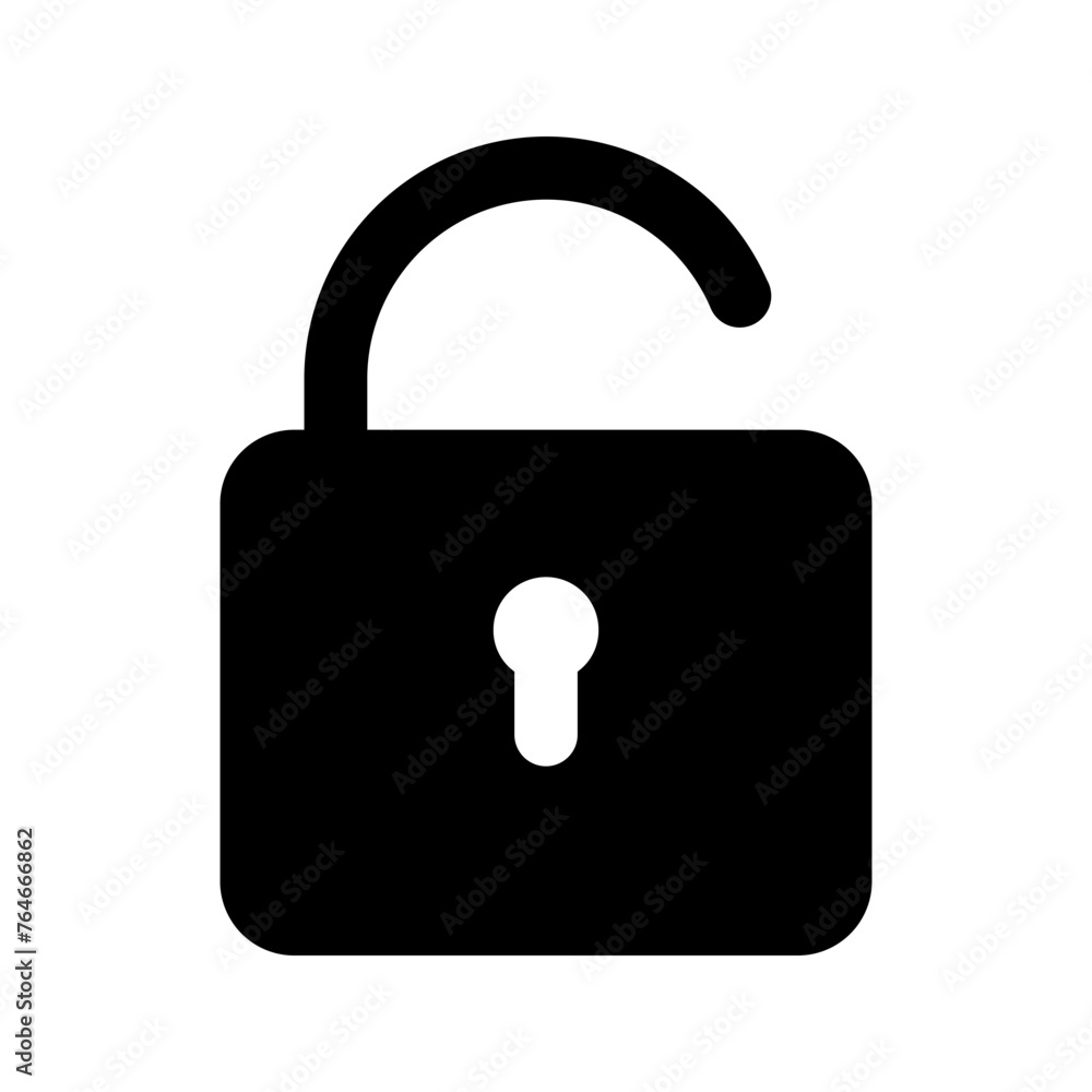 unlock glyph icon unlock glyph icon