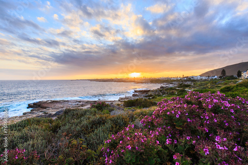 Cape Town’s Hermanus Coast: Sunset’s Fiery Bloom, South Africa