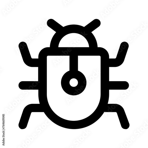 bug line icon
