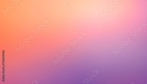 Abstract pastel purple, pink and orange blurred grainy gradient background texture. Colorful digital grain soft noise effect pattern. Lo-fi multicolor vintage retro design.