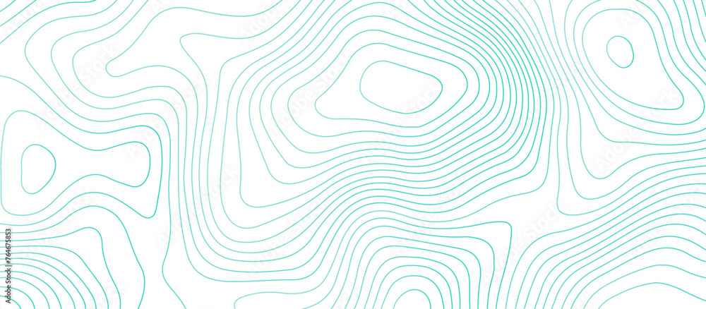 Topographic map background geographic line map pattern .panorama view mint color wave curve lines .geographic mountain relief abstract grid .the concept map of a conditional geography map .
