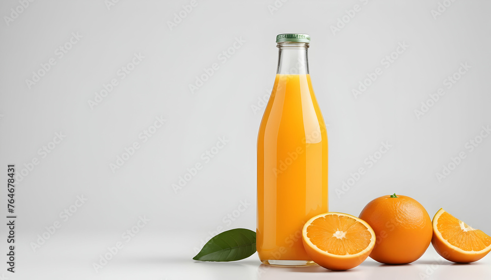 bottle of orange juice isolated on a white background bottle of orange juice isolated on a white background