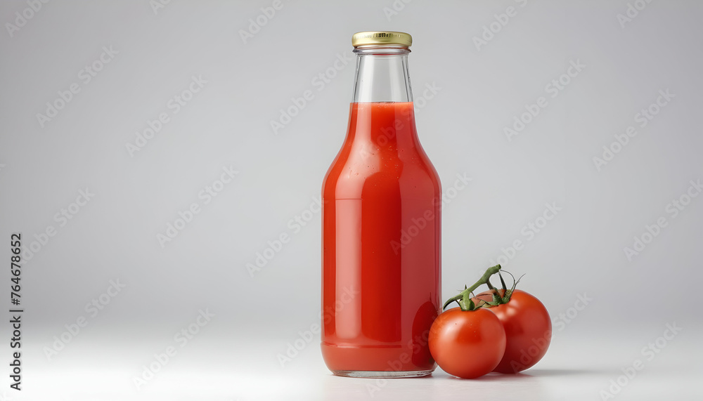 bottle of tomato juice isolated on a white background bottle of tomato juice isolated on a white background