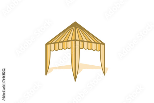 Tent sale promotion Logo design inspiration Isolated On white Backgrounds