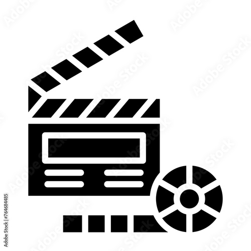 Film Reel glyph icon