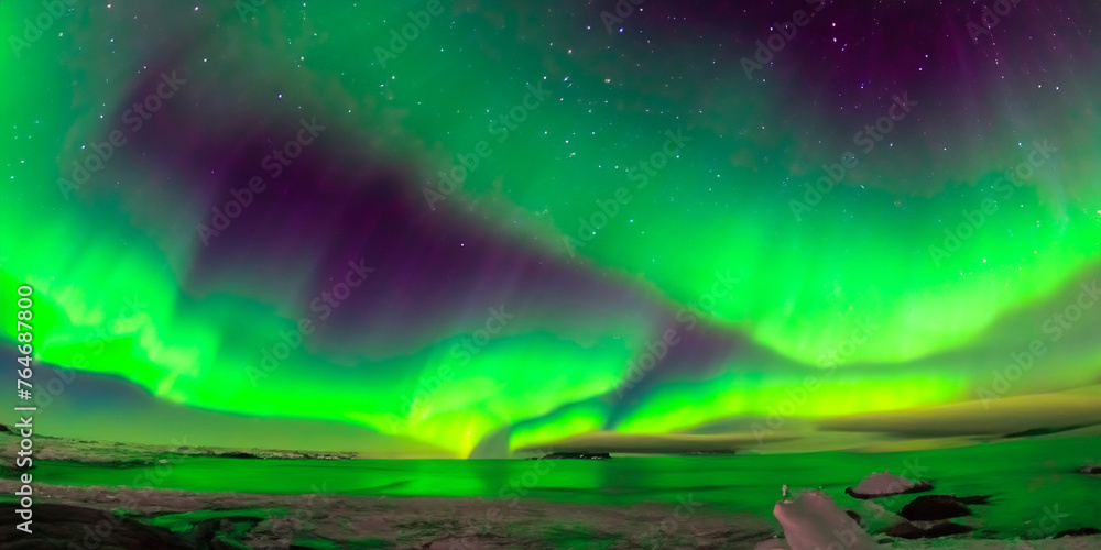 Northern Lights Aurora Borealis Background