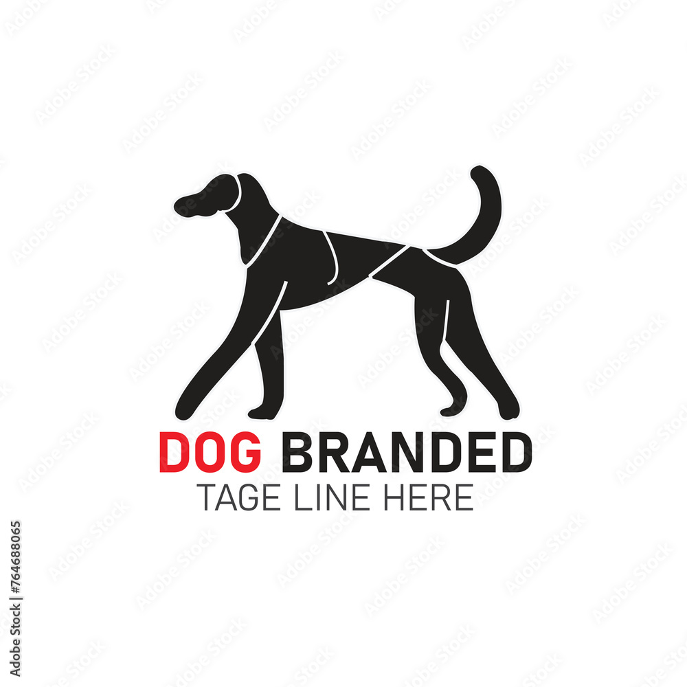 dog and logo