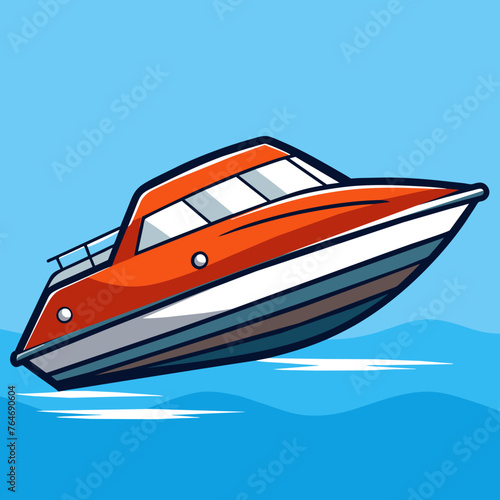 Vector Floating Modern Speed Motor Boat
