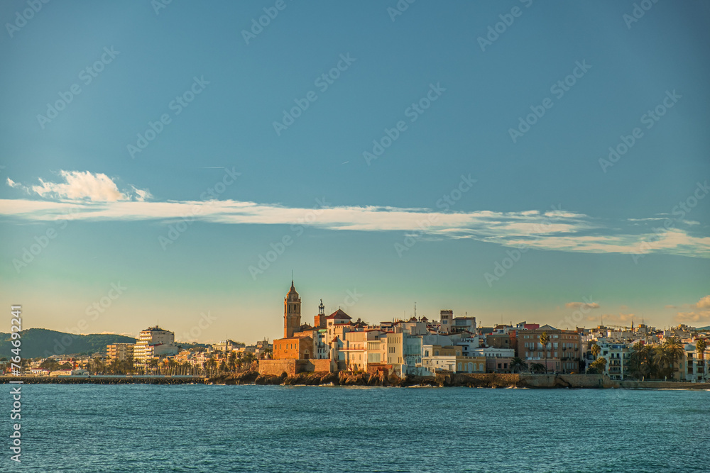 Sitges in the morning lights