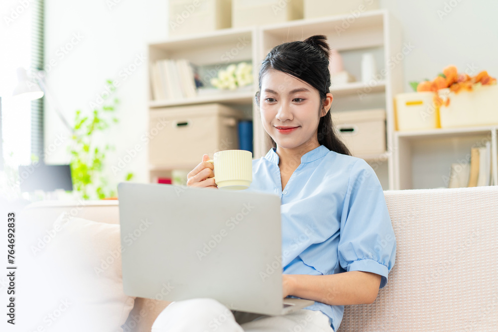 Photo of young Asian girl at home Photo of young Asian girl at home