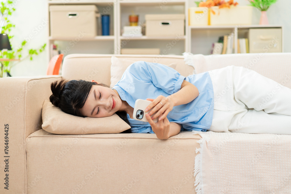 Photo of young Asian girl at home Photo of young Asian girl at home