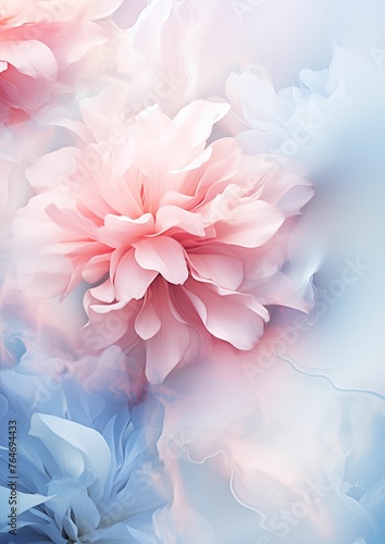 Abstract floral style cloud background
