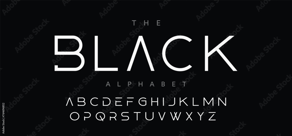 Future font alphabet. Minimal lowercase letters. Smart space typographic design for technology IT conpany logo, digital robot display graphic, innovation science text. Isolated vector typeset - obrazy, fototapety, plakaty 