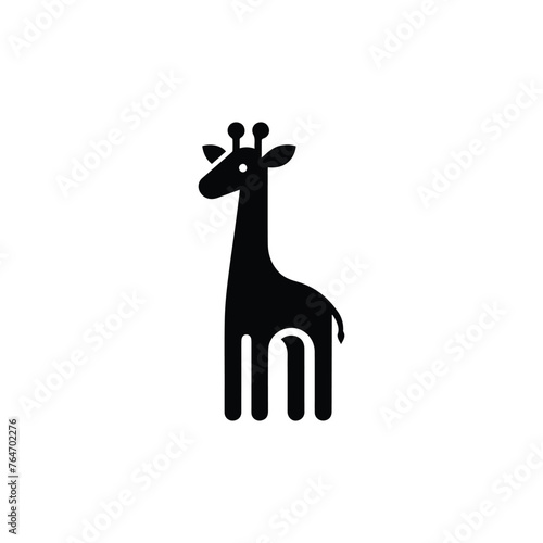 giraffe silhouette vector