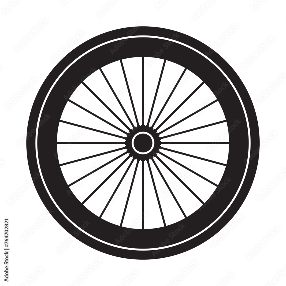 fixie wheels icon vector