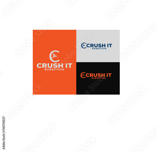 crush text effect editable template with abstract style use for business brand and logo