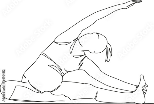 pregnant woman doing yoga