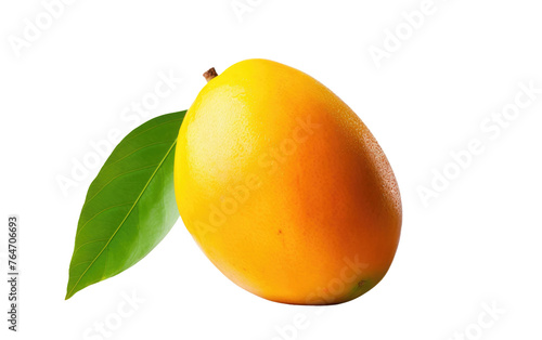 Juicy Fresh Mango Isolated on Transparent Background