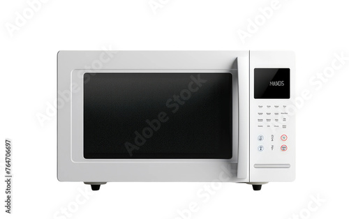 Modern Microwave Oven Isolated on Transparent Background