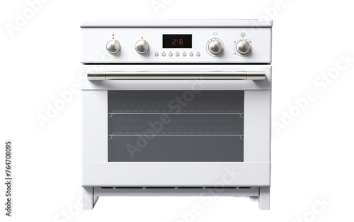 Freestanding Electric Stove Oven Isolated on Transparent Background
