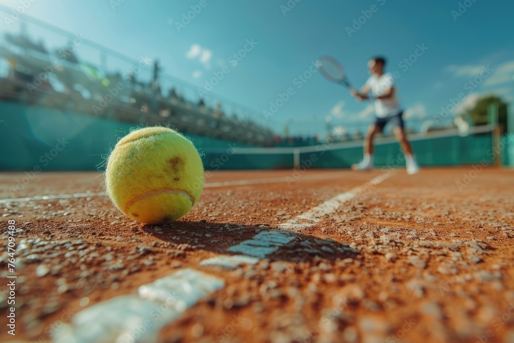 man playing tennis. ai generated