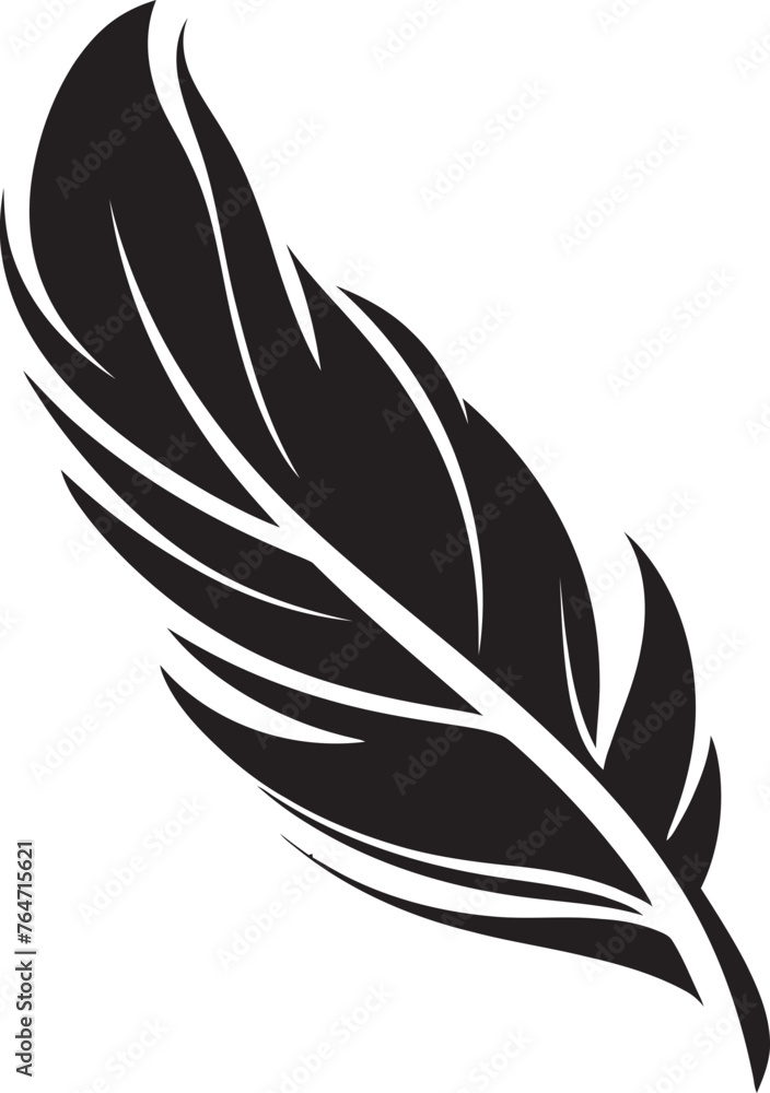 Vector Feather Symbol Symbolic Minimalist Logo Mastery Clean Feather Graphic Vector Logo Clarity Defined