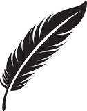 Elegant Feather Vector Simplistic Logo Concept Minimalist Feather Symbol Elegant Logo Graphics