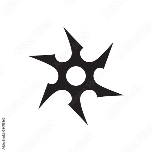 Enigmatic Shuriken Vector Ensemble - Conjuring Shadows that Echo the Legacy of Ancient Warriors with Shuriken Illustration - Minimallest
