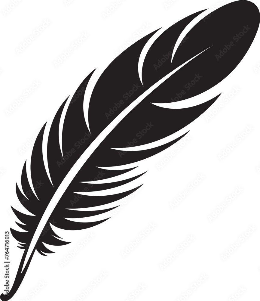 Feather Vector Emblem Stylish Logo Concept Modern Feather Graphic Minimalist Logo Inspiration Feather Vector Emblem Stylish Logo Concept Modern Feather Graphic Minimalist Logo Inspiration