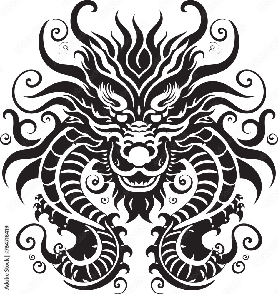 Dragons Blessing Chinese New Year Vector Graphics Imperial Splendor Dragon Vector Design for Chinese New Year Logo Dragons Blessing Chinese New Year Vector Graphics Imperial Splendor Dragon Vector Design for Chinese New Year Logo