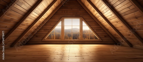 The image shows a room featuring a window and a wooden floor, creating a warm and inviting atmosphere