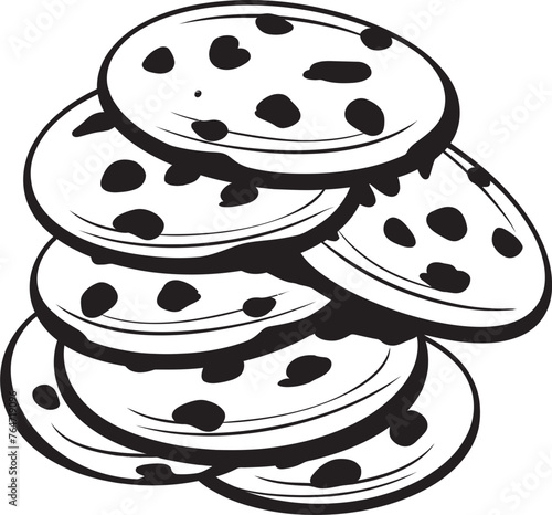 Cookie Dreams Vector Logo Design for Delicious Fantasies Gourmet Goodies Vector Icon Set of Gourmet Cookies