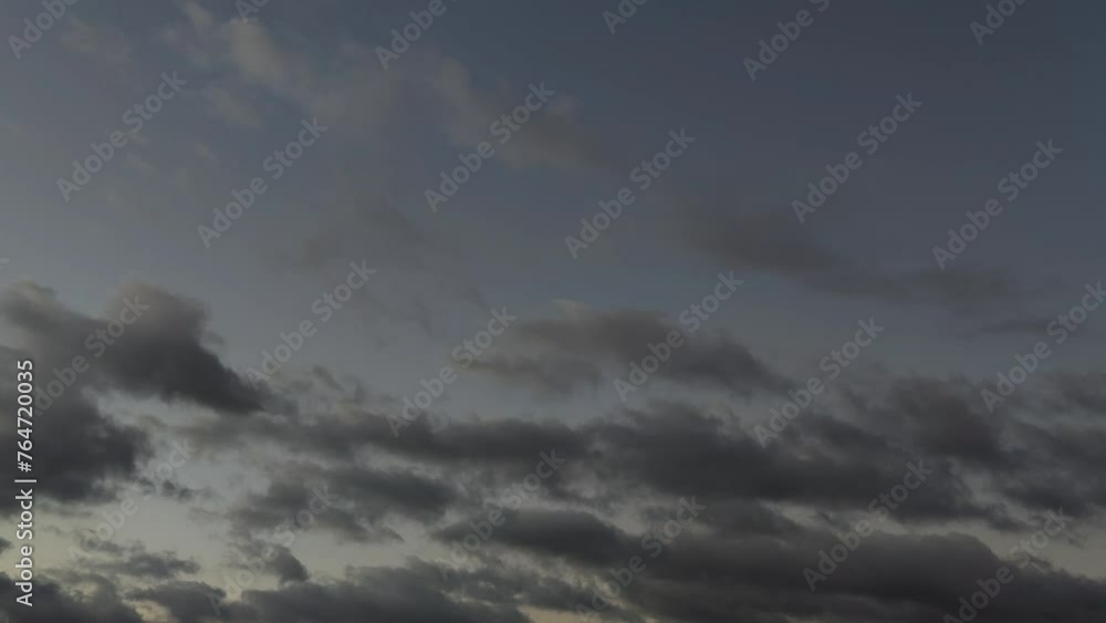 Sky with very small cumulus clouds at dusk Sky with very small cumulus clouds at dusk