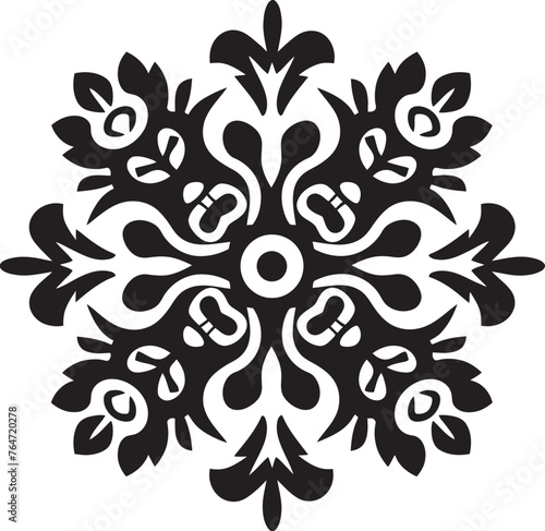Ethnic Embellishments Vector Design Enriched with Dayak Pattern Motifs Tribal Traditions Dayak Pattern Vector Icon Celebrating Heritage